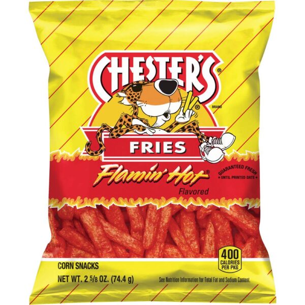 Chester's Fries Corn Snacks (flamin hot)