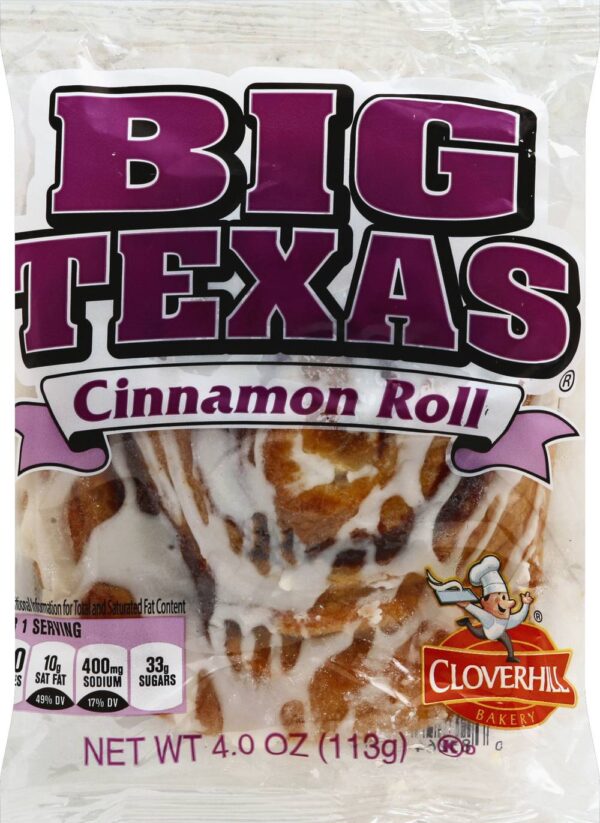 Cloverhill Bakery Big Texas Cinnamon Roll (4 oz)