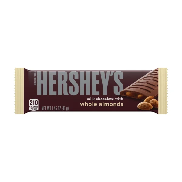 HERSHEY WHOLE ALMOND 2.6 OZ