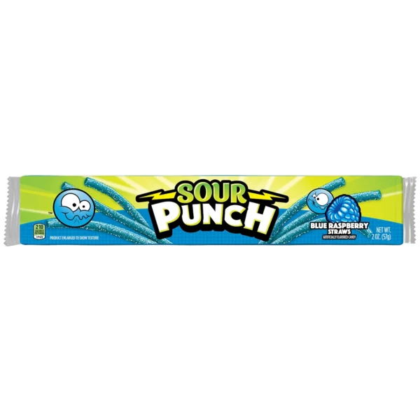 SOUR PUNCH BLUE RASPBERRY 2OZ